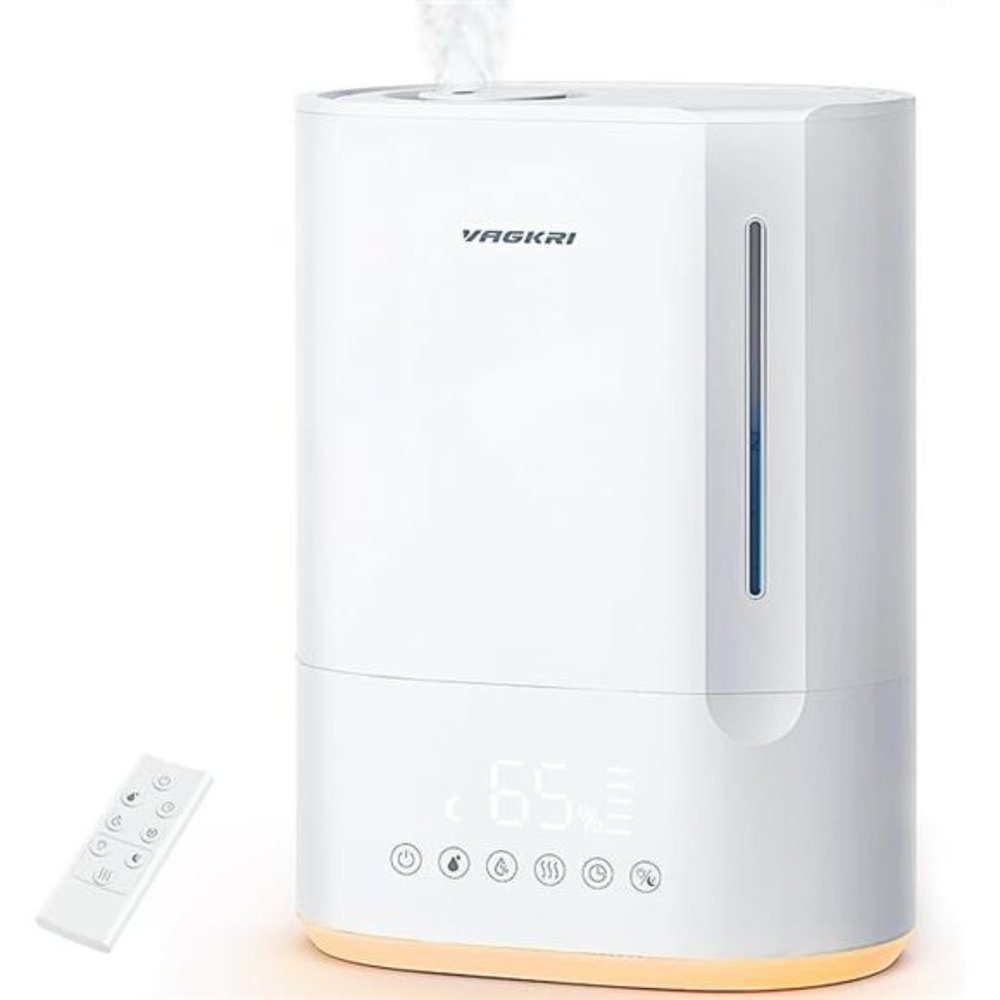 6L Humidifiers for Large Room, Top Fill Ultrasonic Warm & Cool Mist Humidifiers